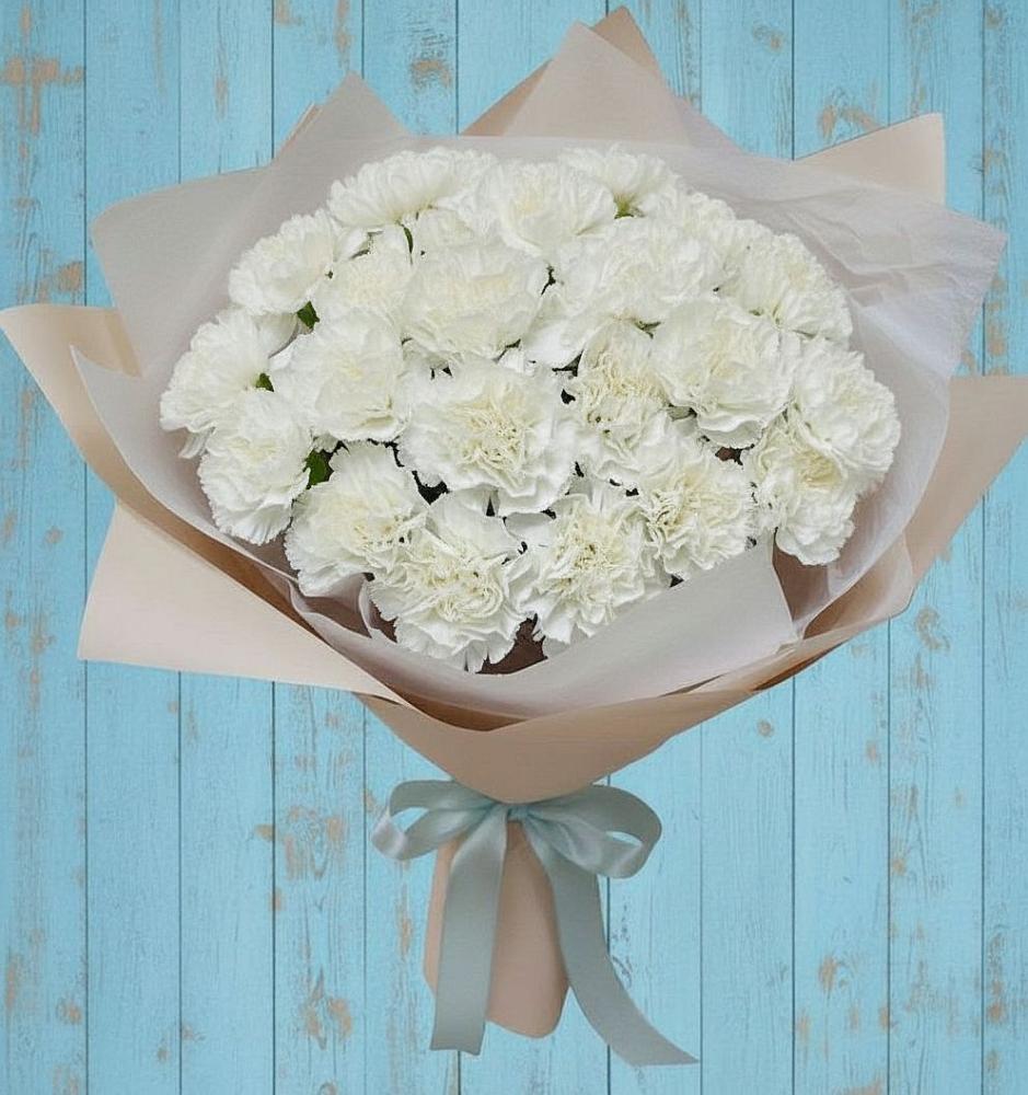 Букет цветов из: Гвоздики в Дарьино