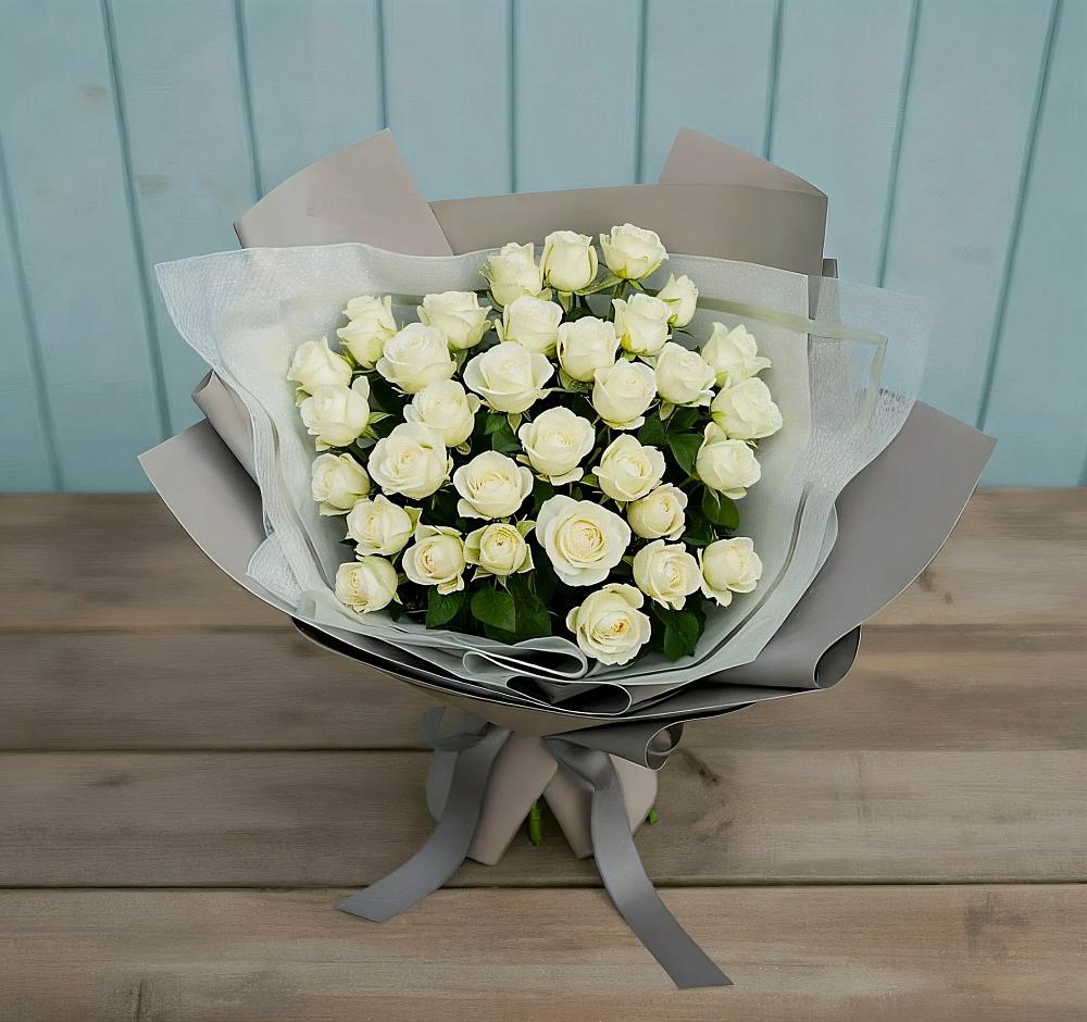 Букет Белоснежная нежность в Дарьино