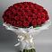 Букет 101 Красная роза Блэк Мэджик в Дарьино