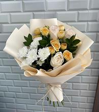 Букет цветов из:  Розы и Хризантемы в Дарьино