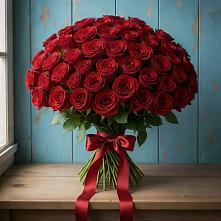 Букет Красные розы Блэк Меджик в Дарьино