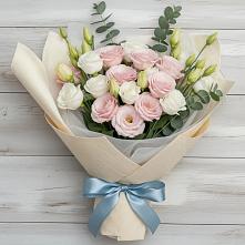 Букет цветов из:  Лизиантусы в Дарьино