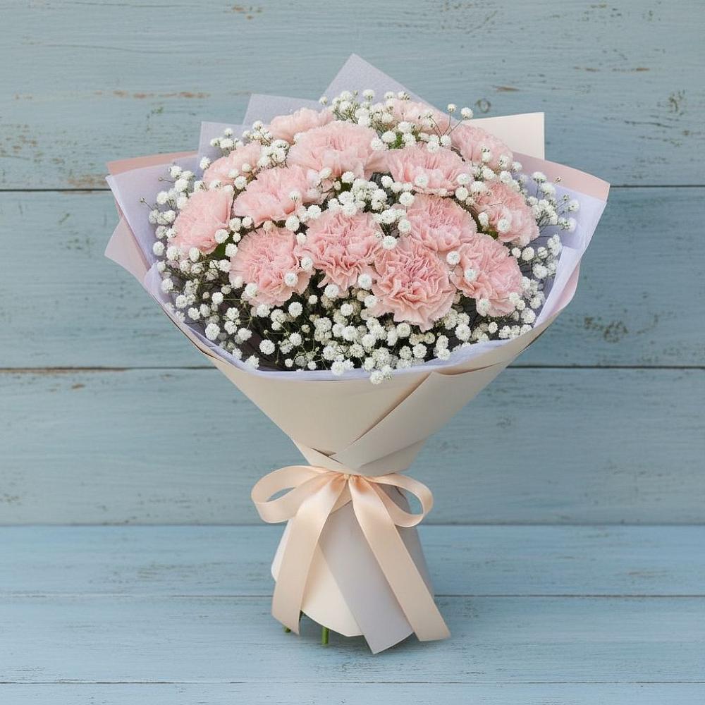 Букет цветов из: Гвоздики в Дарьино