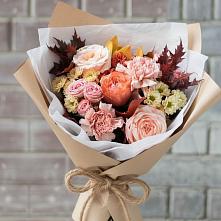 Букет цветов из:  Гвоздики, Хризантемы и Розы в Дарьино