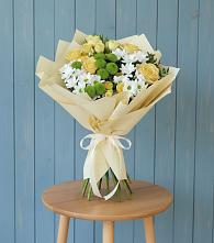 Букет цветов из:  Хризантемы и Розы в Дарьино