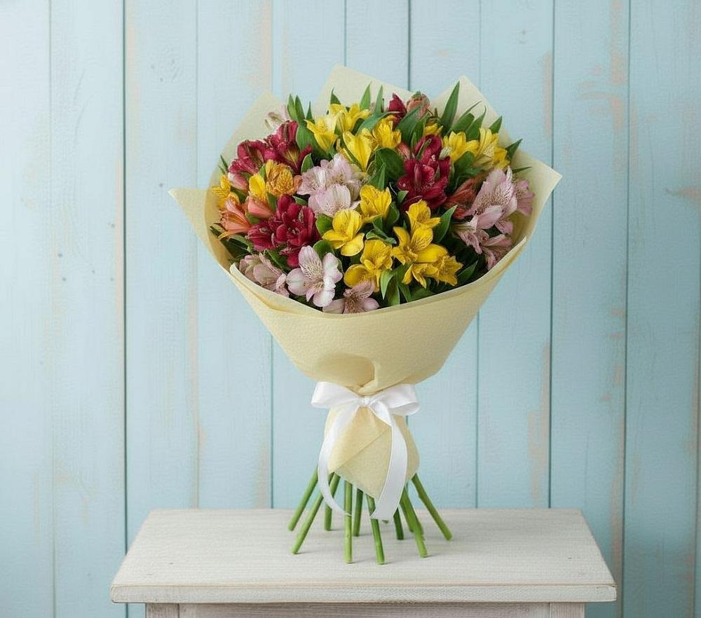Букет цветов из: Альстромерии в Дарьино