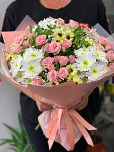 Букет цветов из:  Розы и Хризантемы #REPLACE_PRED# Дарьино