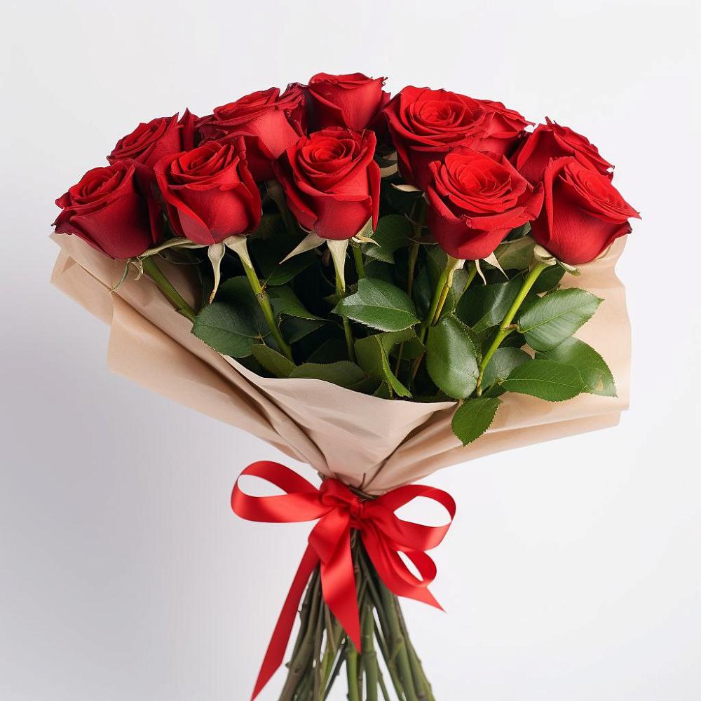 Букет 11 Красных роз Эдлесс Лав в Дарьино