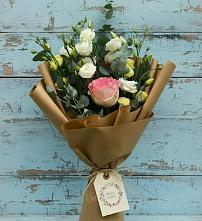 Букет цветов из:  Розы и Лизиантусы #REPLACE_PRED# Дарьино
