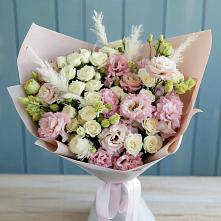 Букет цветов из:  Альстромерии и Розы в Дарьино