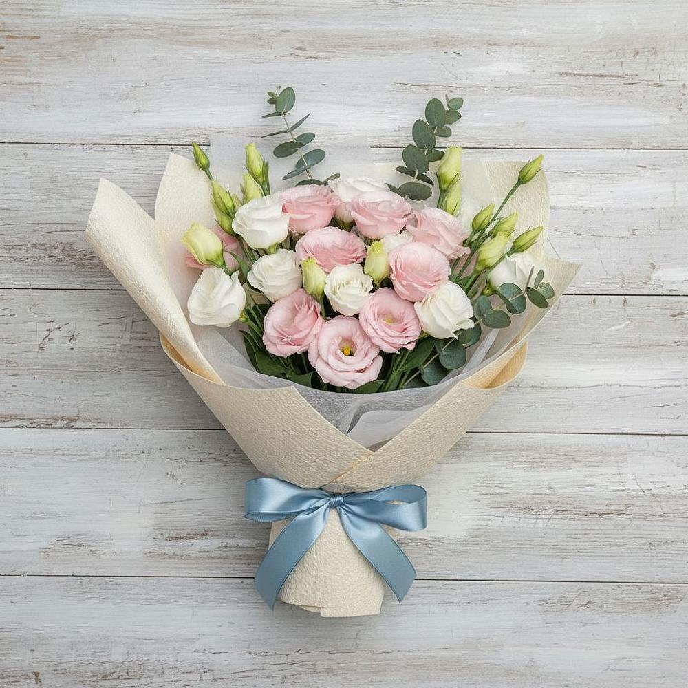 Букет цветов из: Лизиантусы в Дарьино